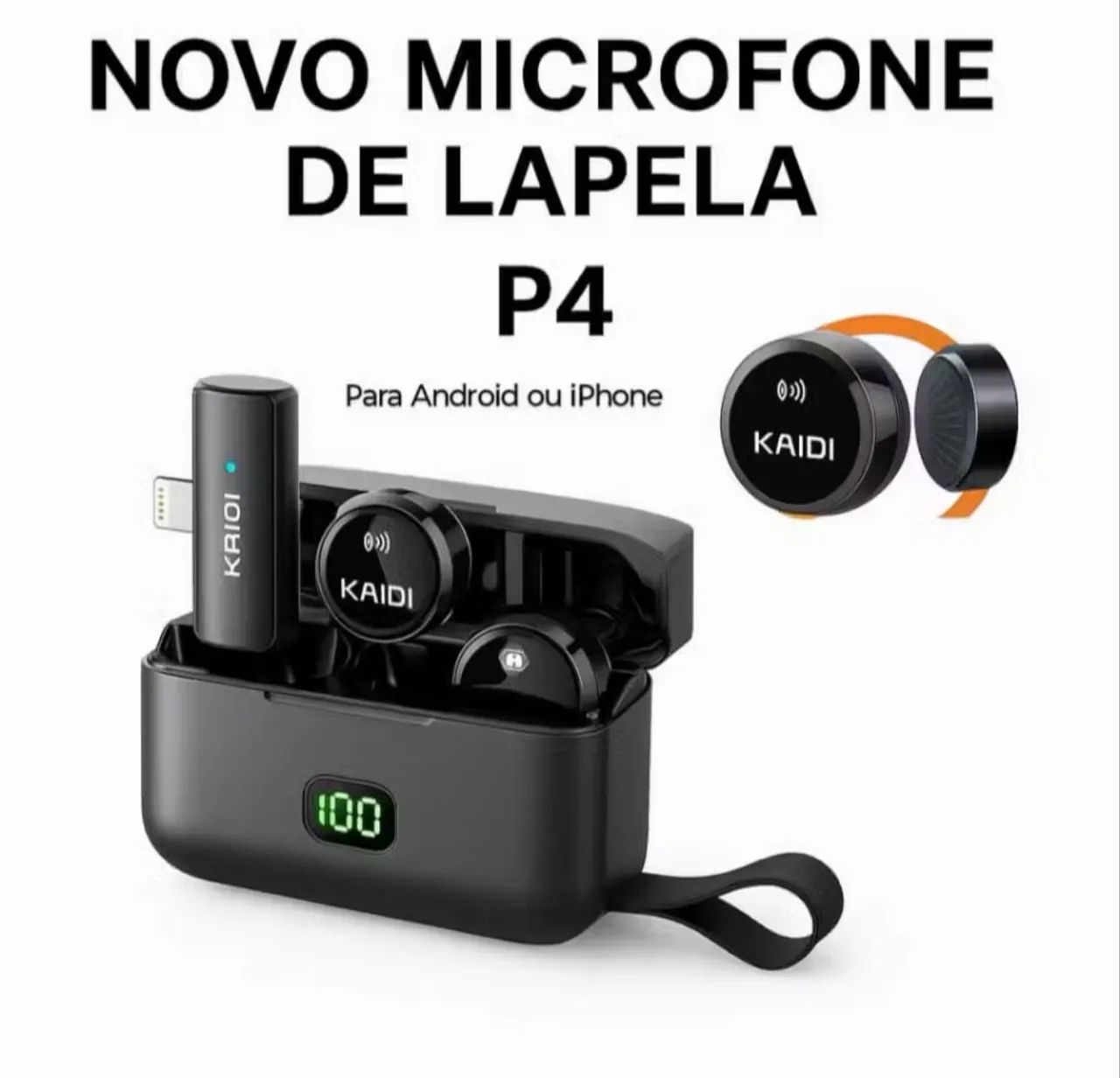 Microfone de Lapela P4 | Kaidi
