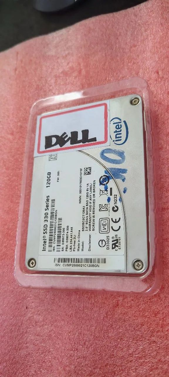 SSD Intel Original para Notebook DELL e outros modelos 