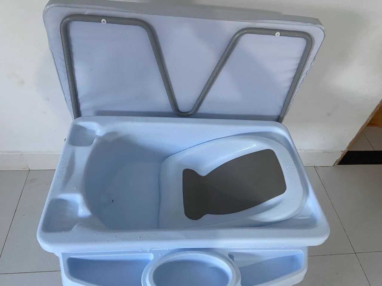 Banheira com trocador Azul bebê 