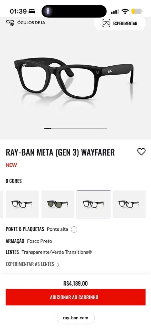 Rayban meta geração 3 - Foto 4
