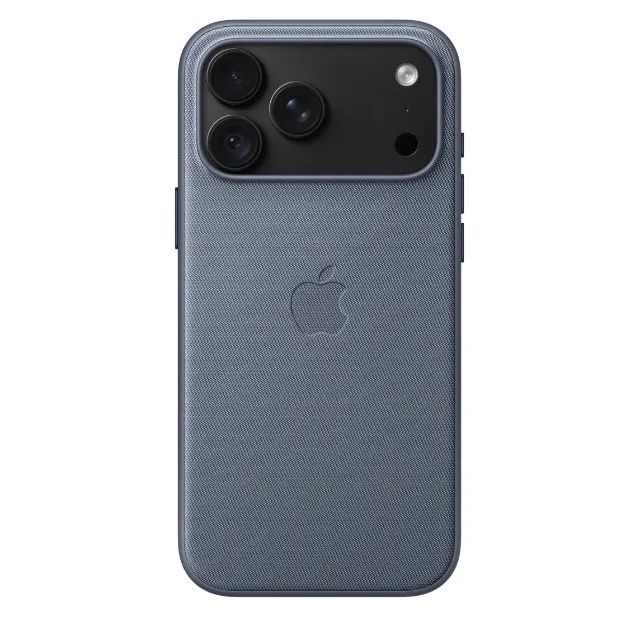 Capa de tecido TechWoven com MagSafe para iPhone 18 Pro Max - Azul-chambray - Foto 3