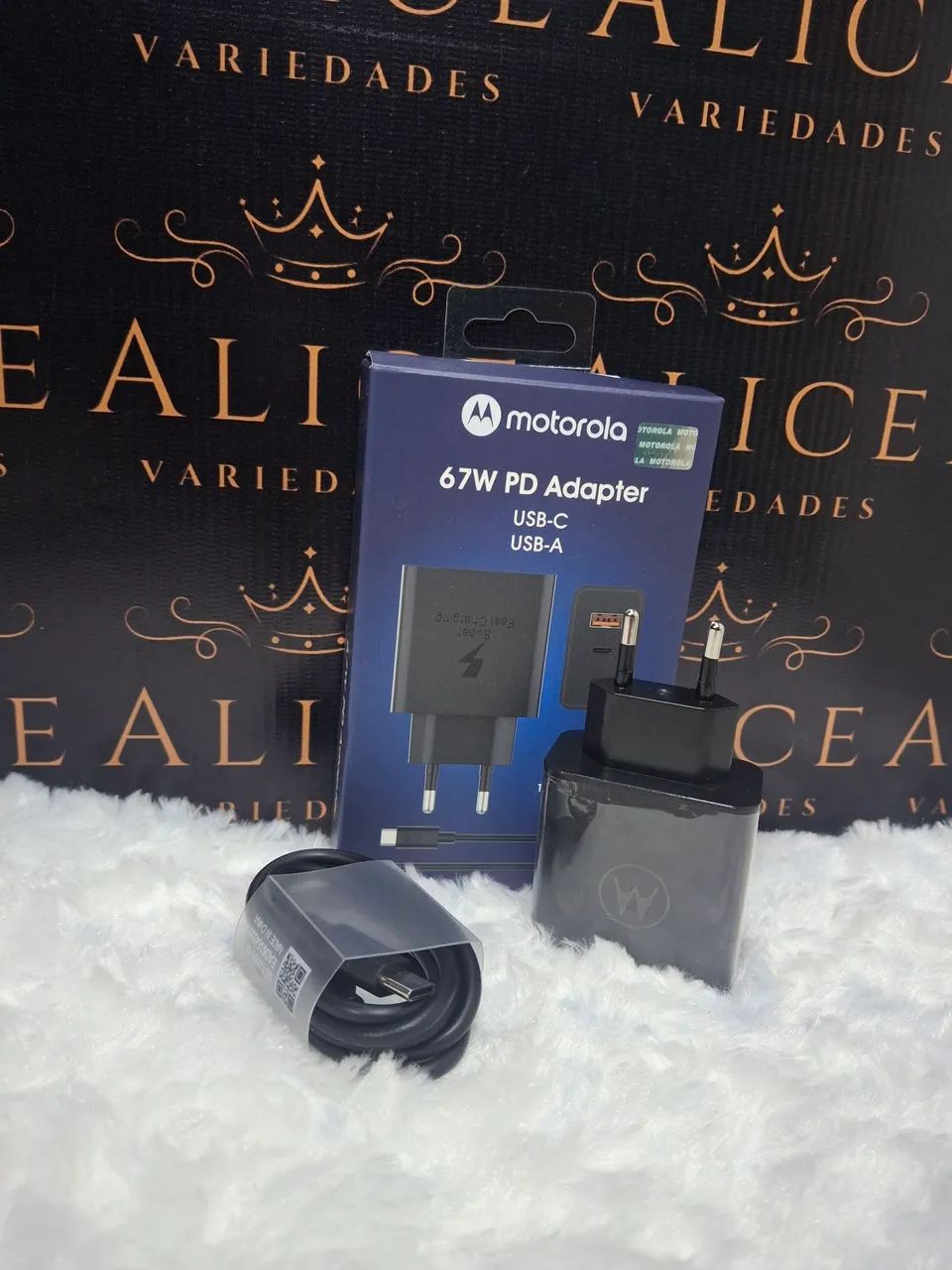 Carregador Motorola tipo C 67w 