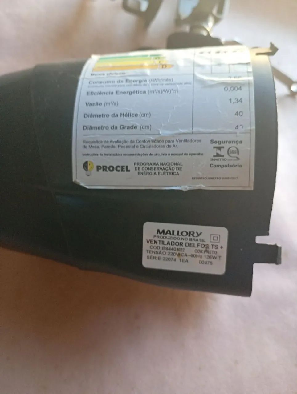Ventilador.mallory coluna .Peças  - Foto 2