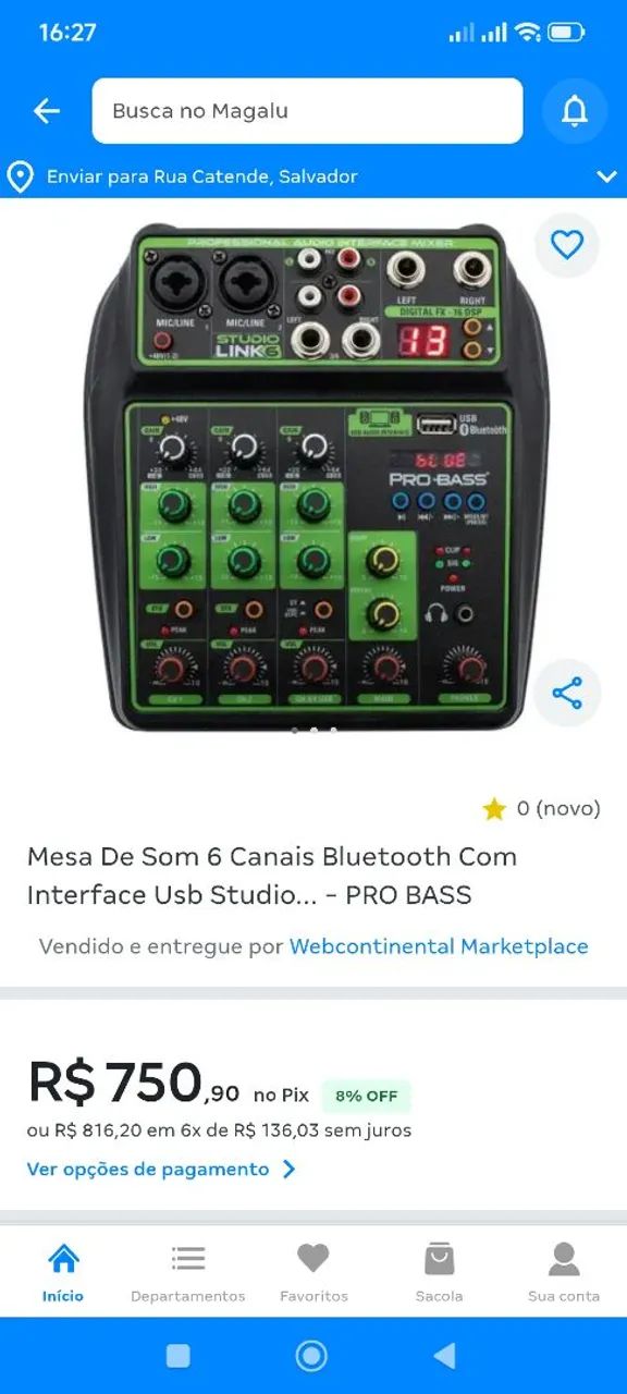 Mesa mix pro bass Studio link 6 bluetooth ubs 