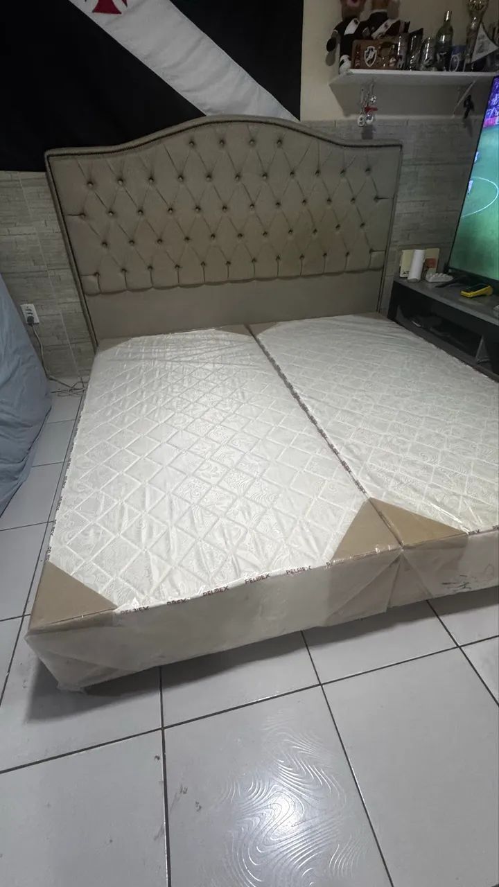 Cama / base / colchão / cabeceira Super King  - Foto 2