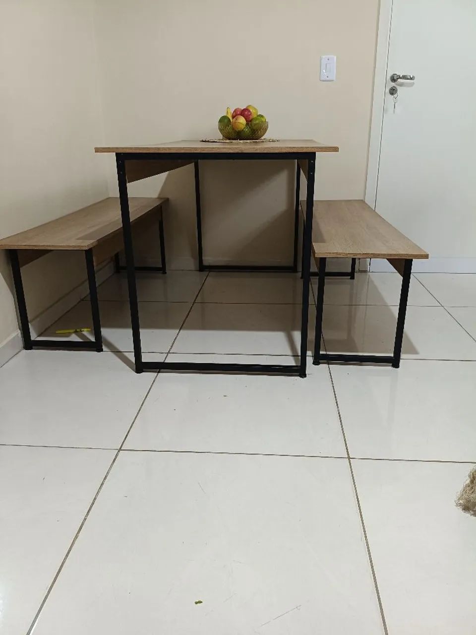 MESA KAPPESBERG com dois bancos - 1,40 m - Foto 5