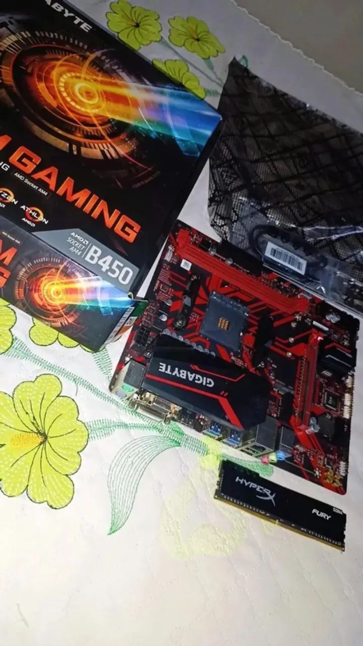 PLACA MÃE B450M + 8GB RAM - Foto 3