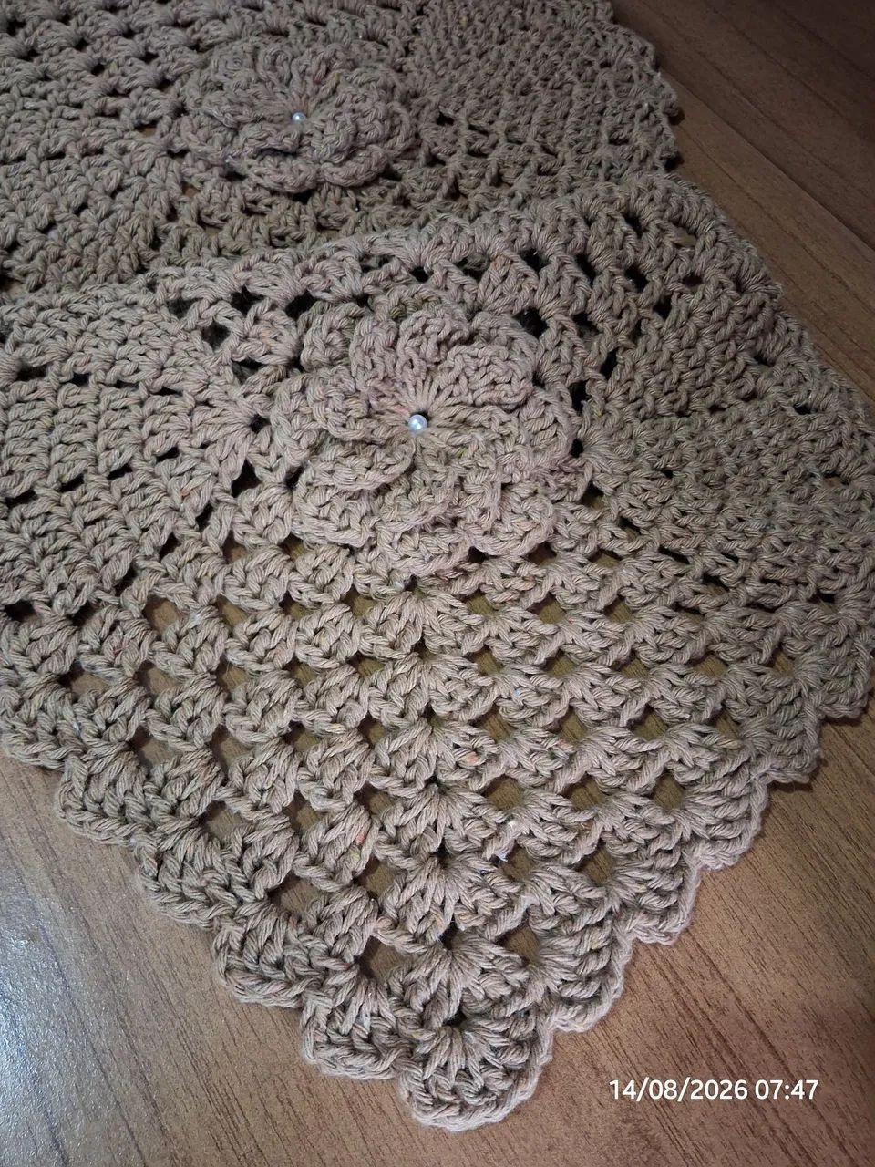 Trilho de mesa Crochê  - Foto 3