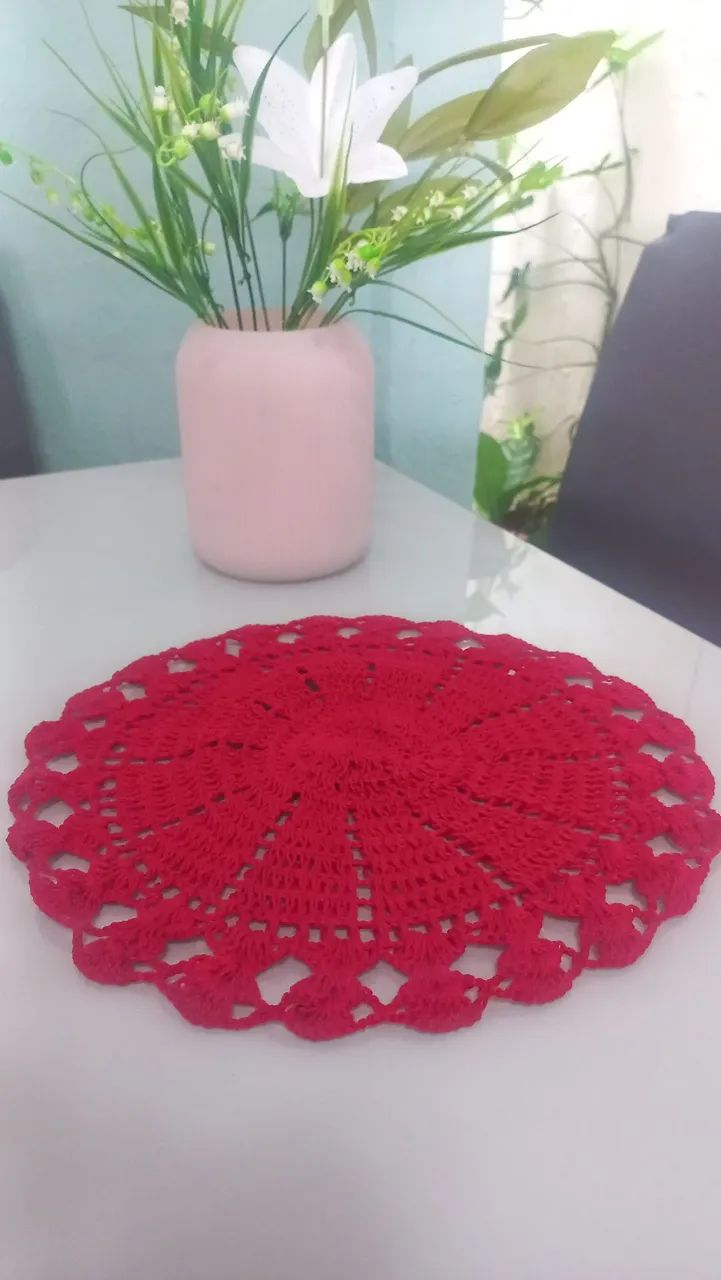 Sousplat de croche - Foto 4