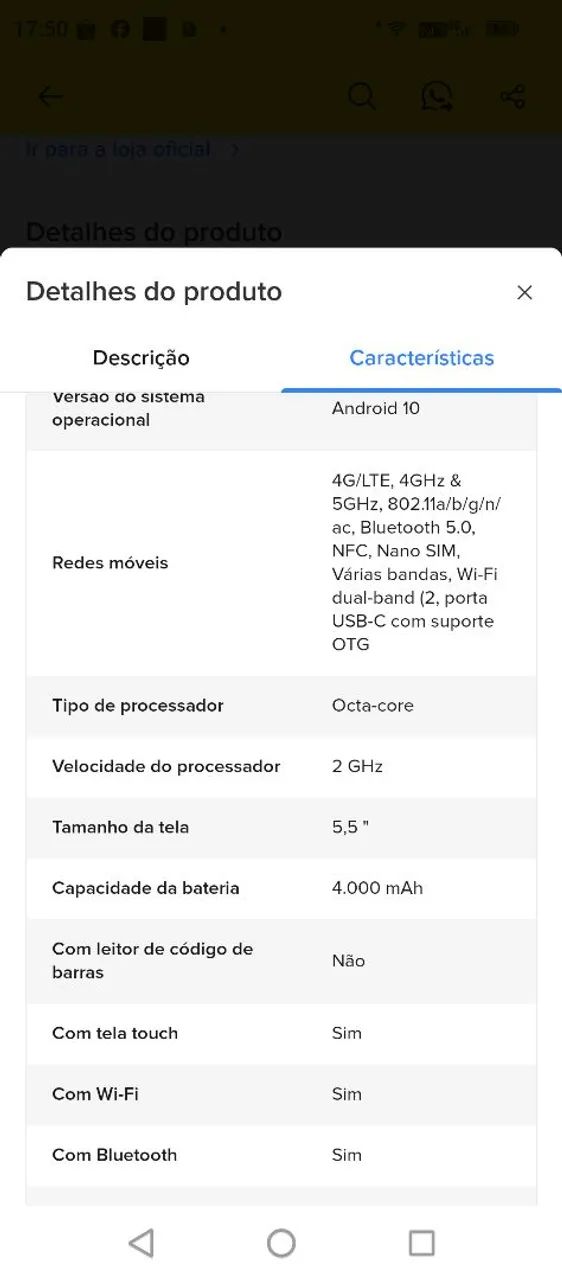 Leitor de código de barra Android 10 - Foto 2