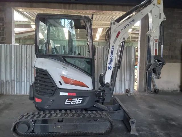 Mini Escavadeira Bobcat Mod. E26 Ano 2022 835.4h C/ Ar Cond