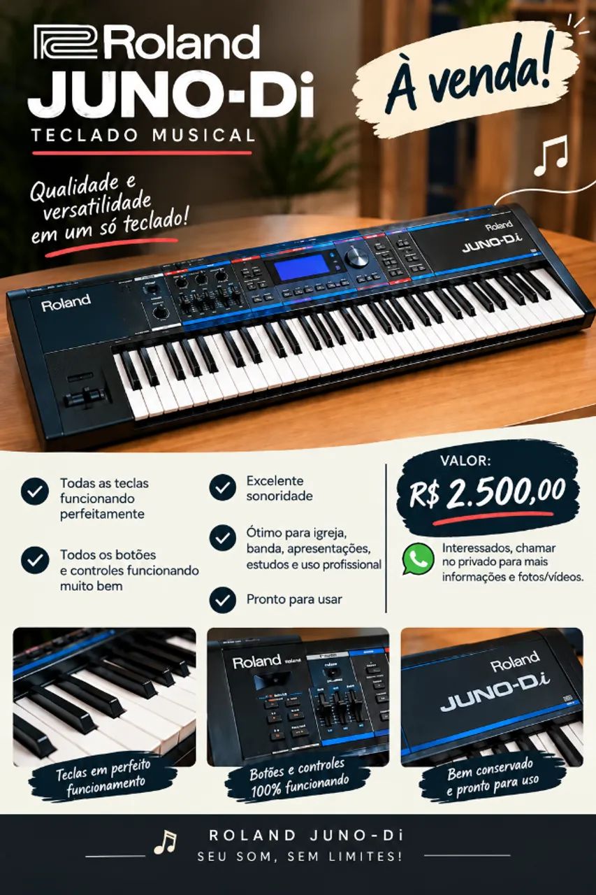 TECLADO ROLAND JUNO-Di