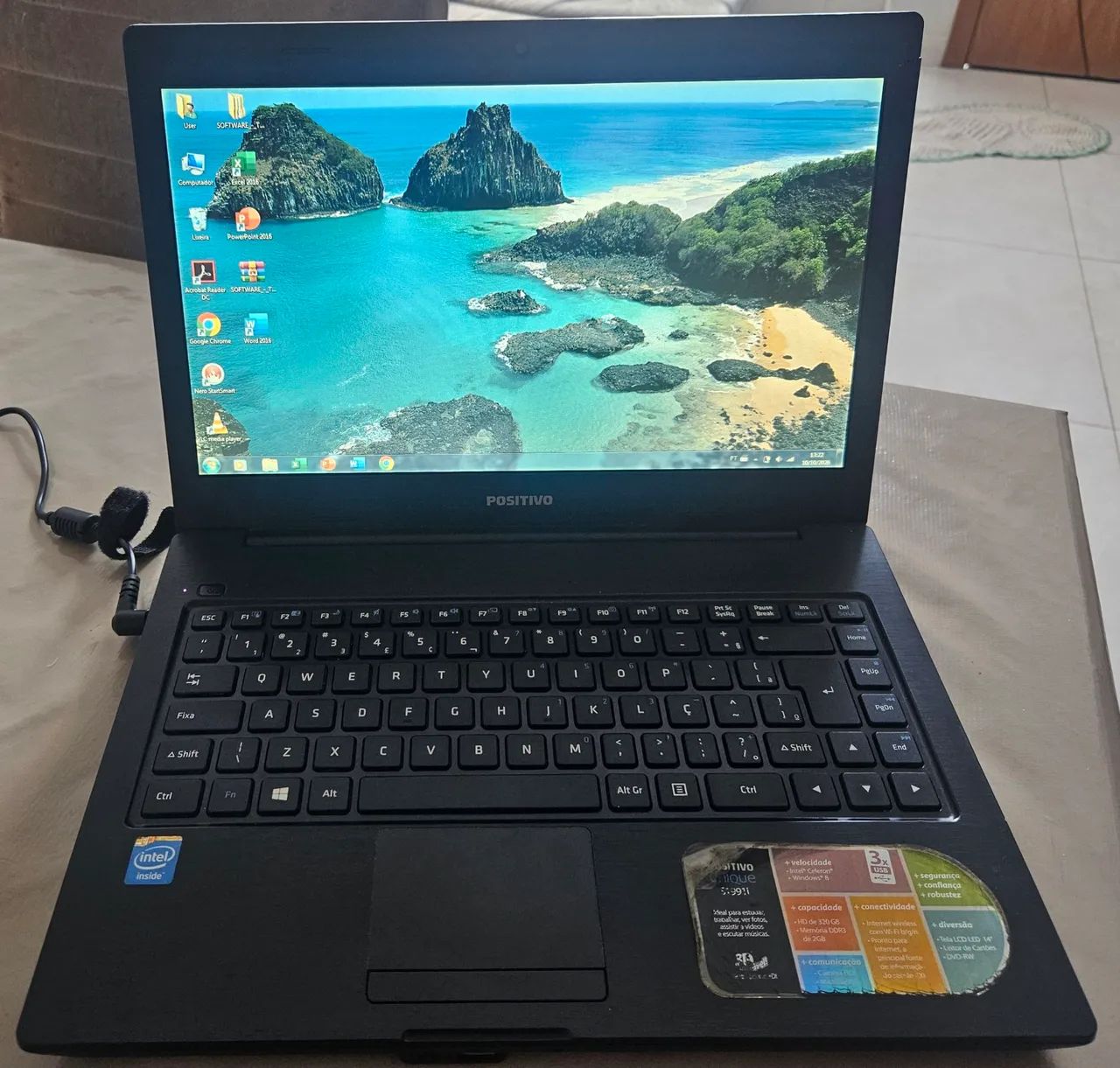 Vendo Notebook positivo unique S1991 na cor preto, com tela de 14" polegadas - Foto 2