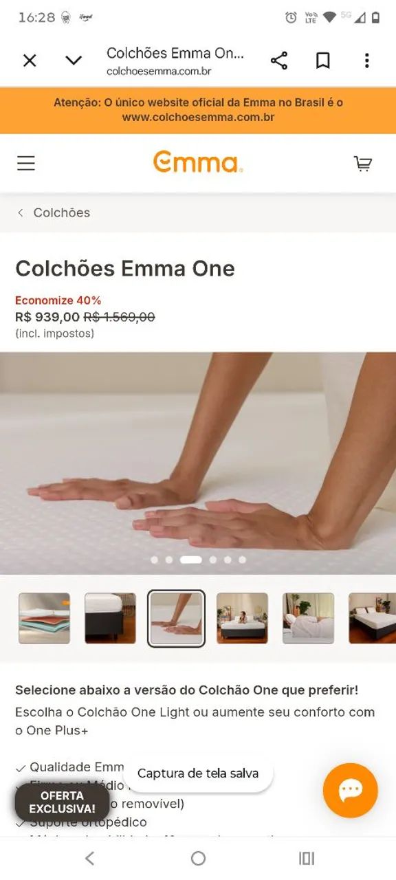 Colchão emma solteiro 480$ - Foto 4
