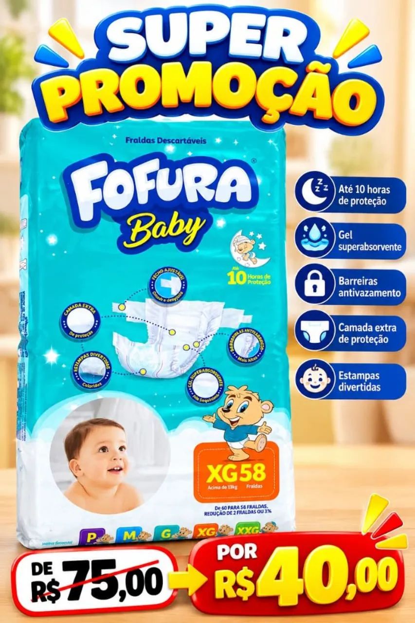 Fraldas descartáveis Baby - Foto 3