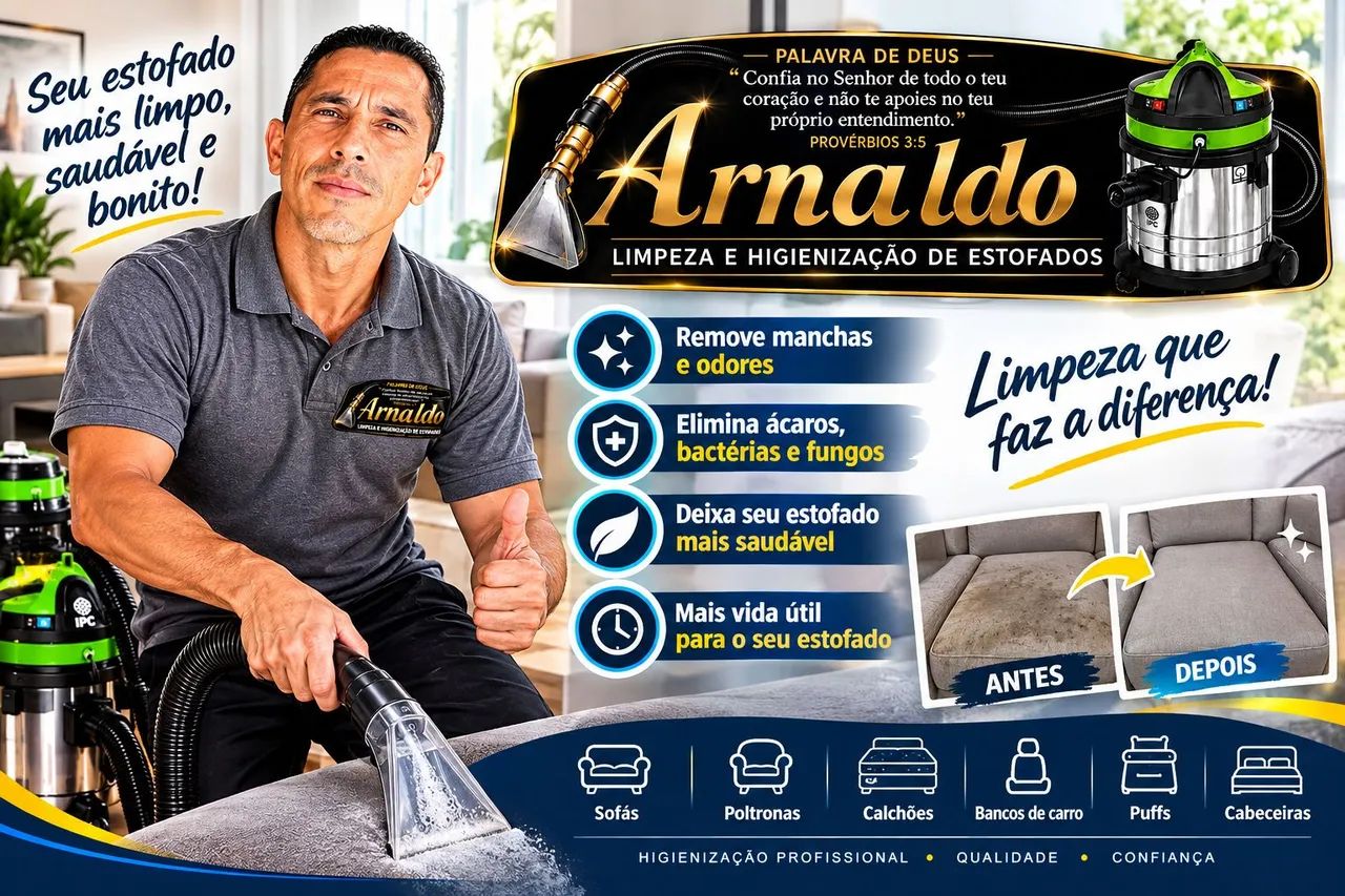 LAVAGEM E HIGIENIZAÇÃO DE ESTOFADOS 