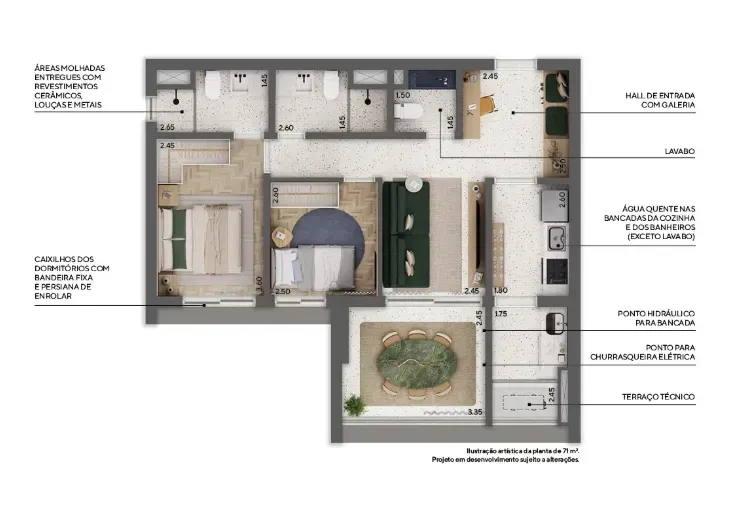 PLANTA 72m²