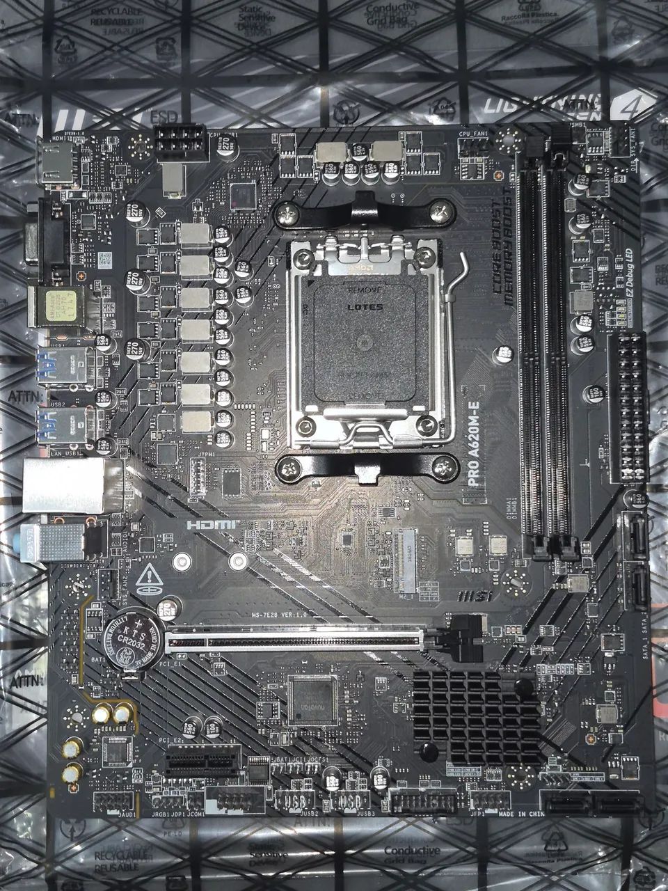 PLACA MÃE A620M-E MSI AM5 - NOVA - Foto 2