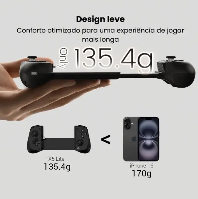 Controle Gamepad GameSir X5 Lite USB-C Mobile Hall Effect - Foto 3