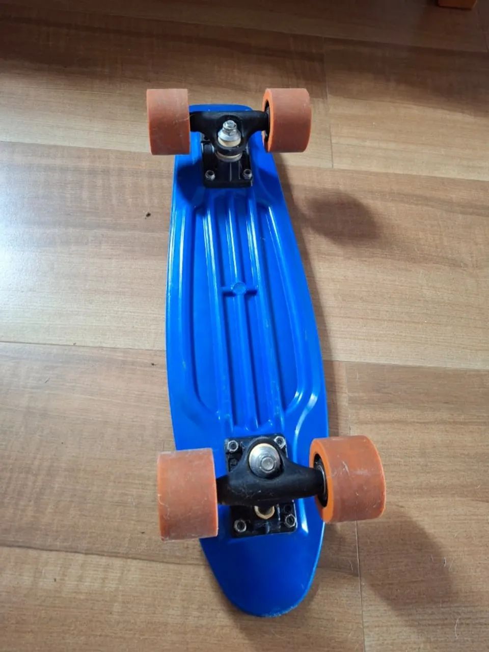 SKATE Mini Cruiser cor Azul rodas Laranjas SEMINOVO - Foto 2