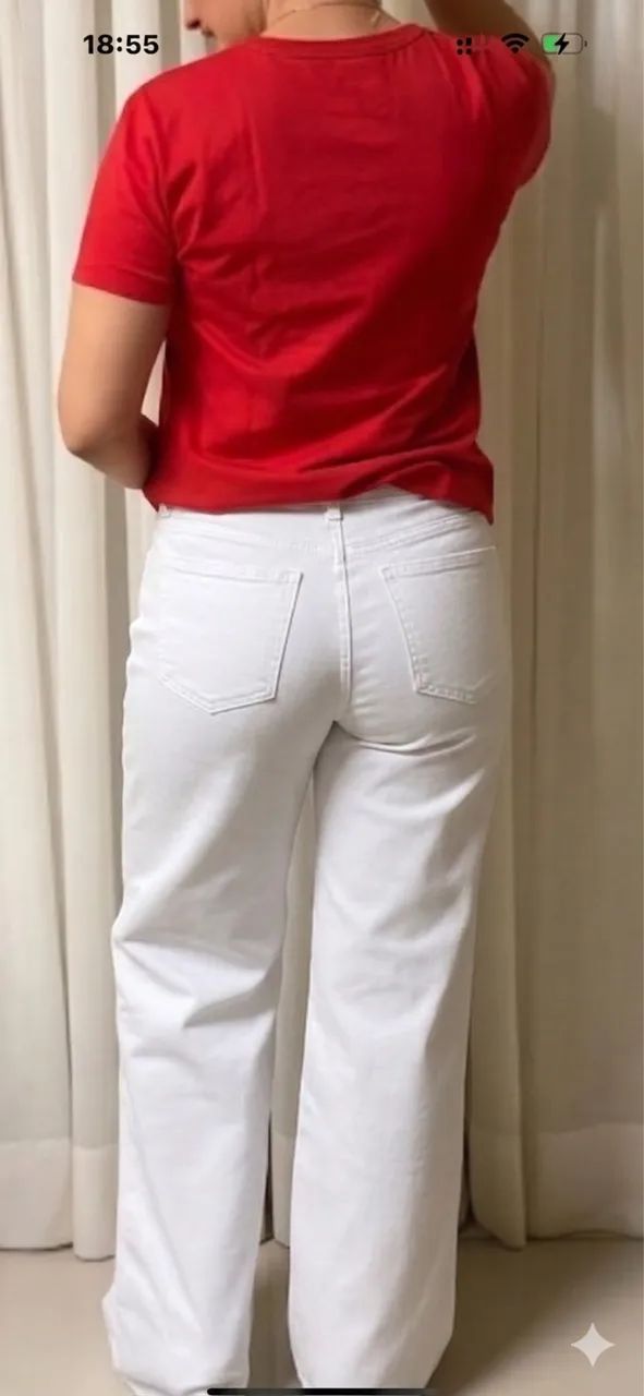 Calça branca wed leg e blusa dos Simpsons  - Foto 3