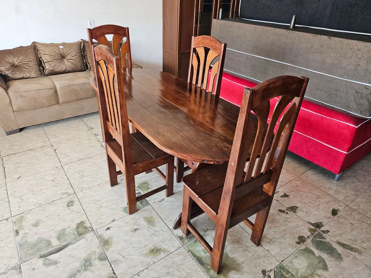 Mesa macacauba usada - Foto 4