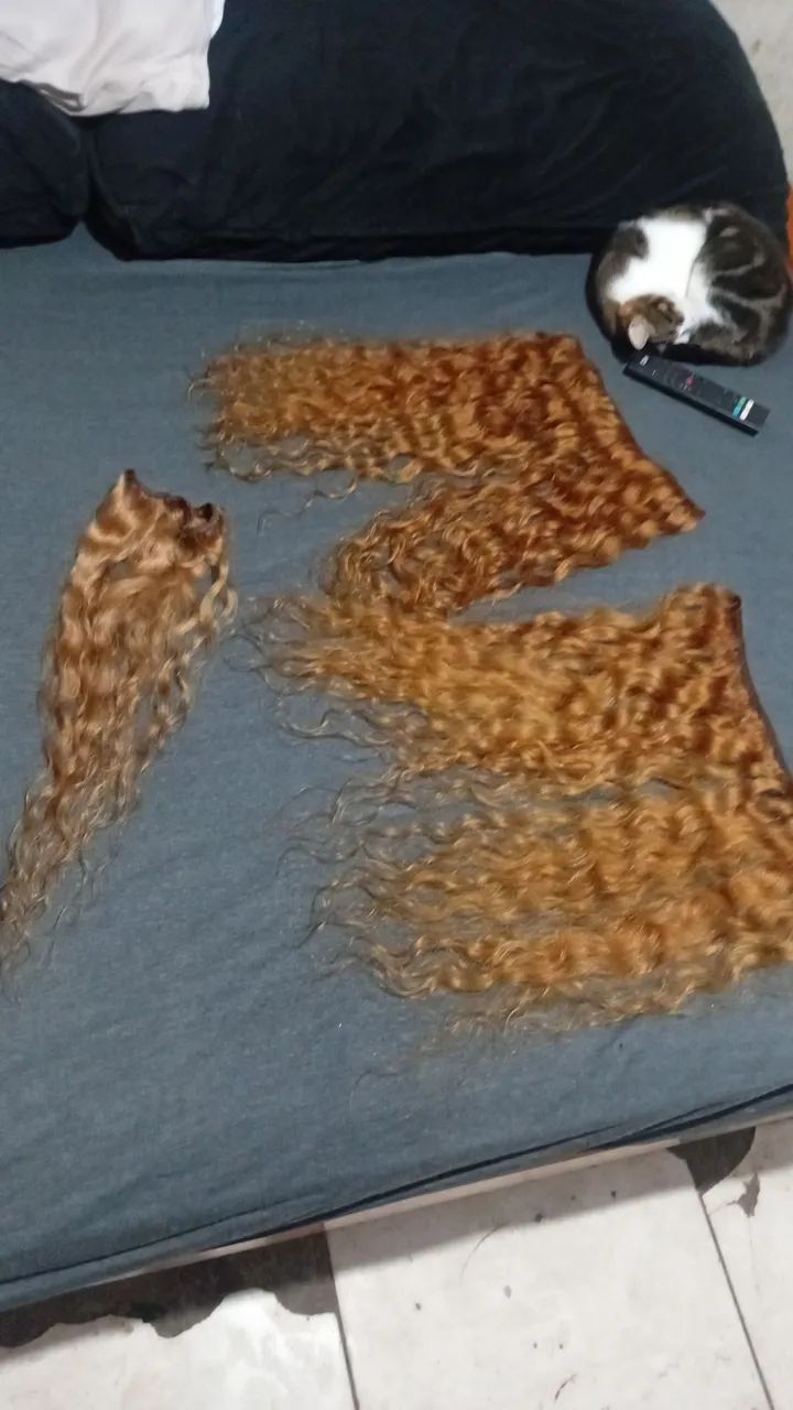 Cabelo loiro 100% humano - Foto 6