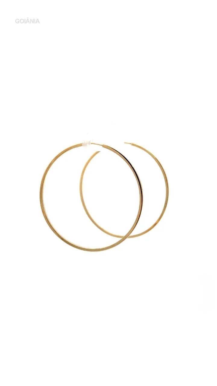 Brinco Argola Ouro 18k.