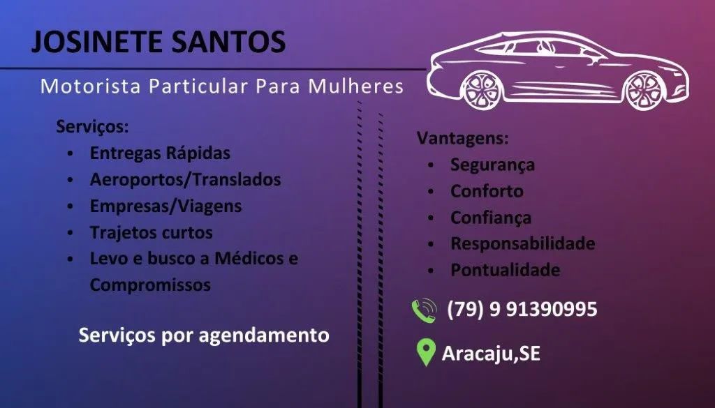 Motorista Particular para Mulheres 