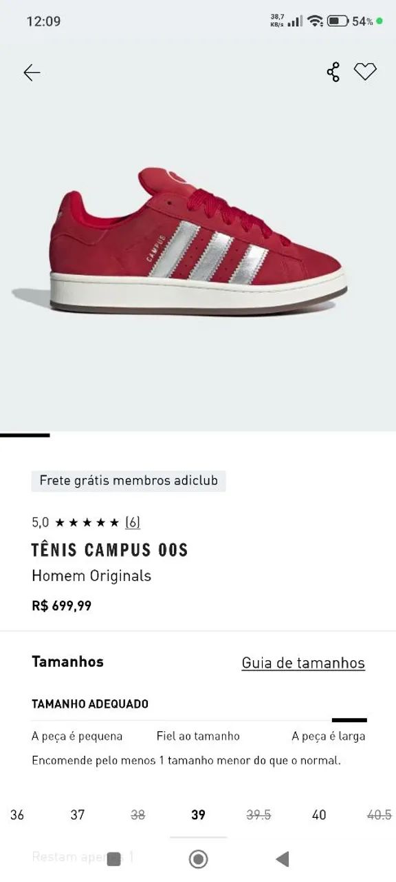 Tênis Adidas campus 00s original  - Foto 3