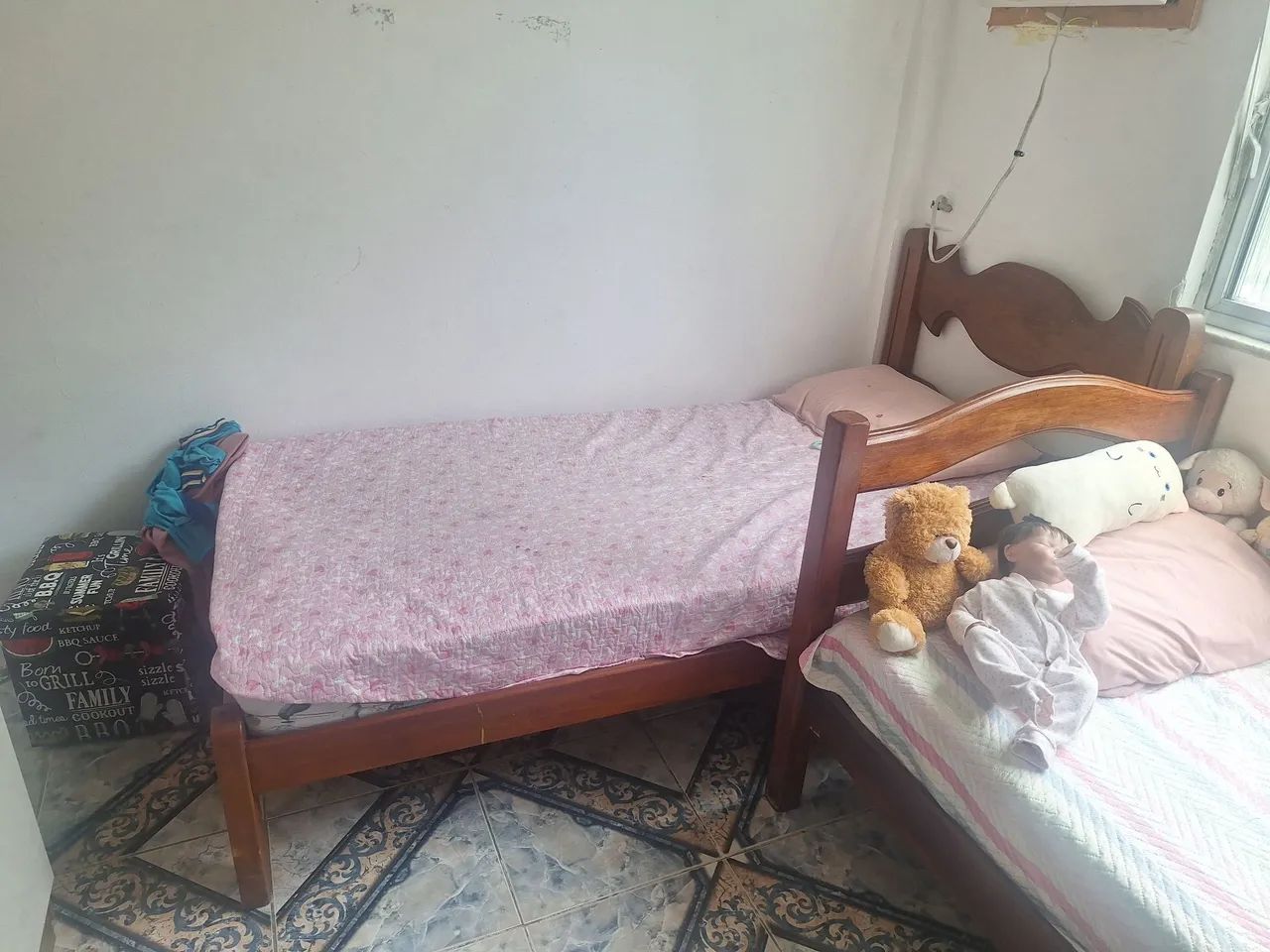 Cama de solteiro de madeira maciça  - Foto 3