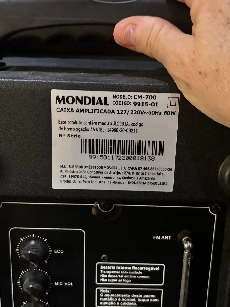 Caixa de som Mondial - CM700 - Foto 3