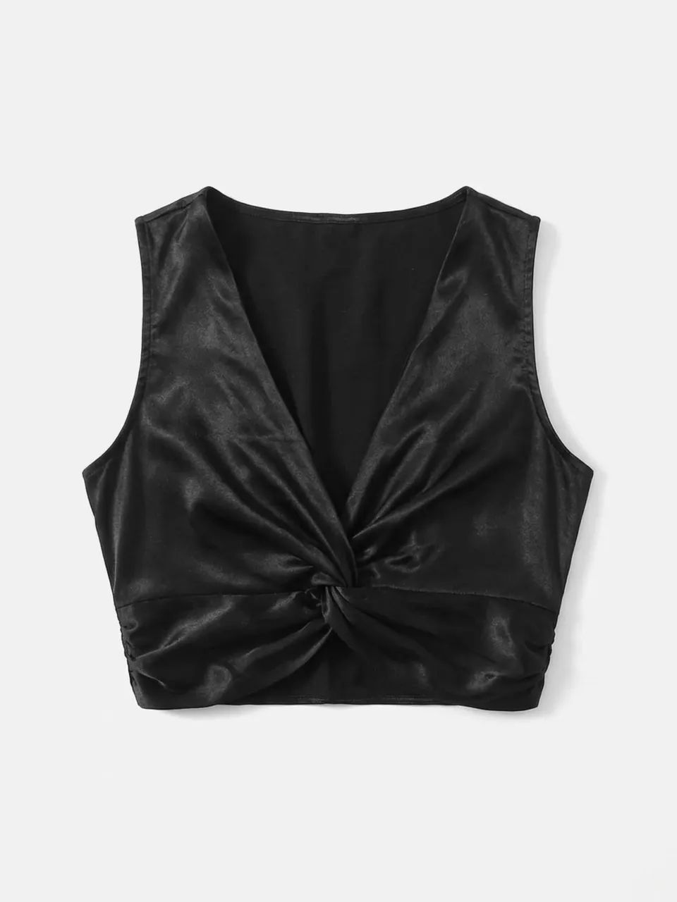 Blusa cropped Zara preta P