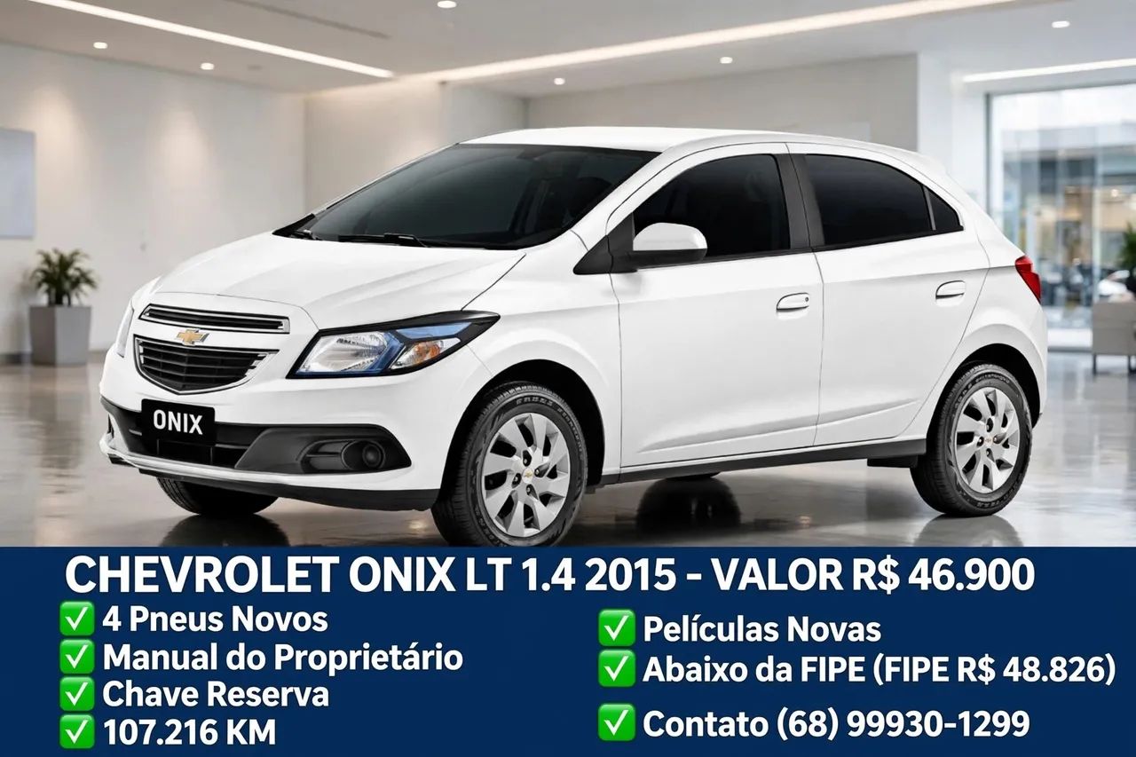 Chevrolet Onix Hatch LT 1.4 8V Flex Power Mec. 4P 2015 - Foto 4