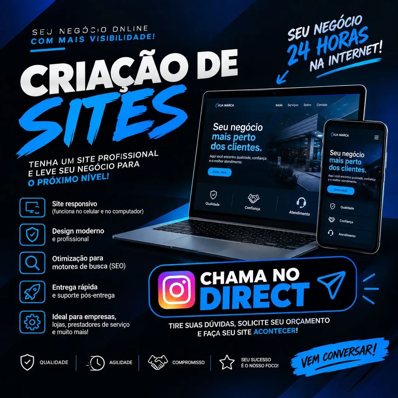 ? CRIAÇÃO DE SITES PROFISSIONAIS