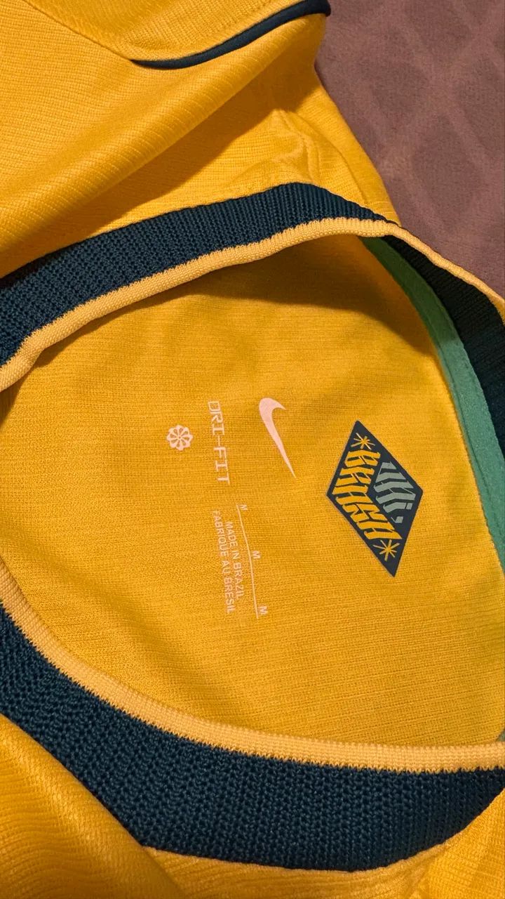 Camisa Brasil Nike original M - Foto 3