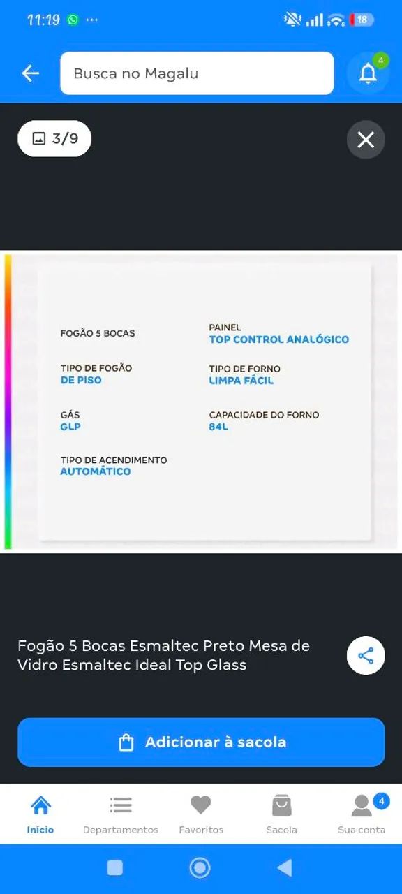 Fogão Esmaltec  - Foto 3