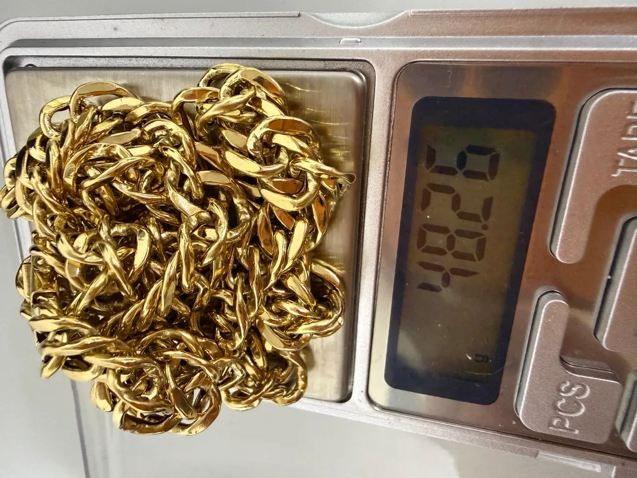 Corrente de ouro 18k 48,26g certificado garantia eterna  - Foto 5