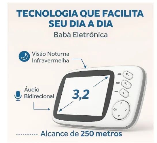 Baba Eletrônica CAM-01 Gold 3.2" - Foto 2