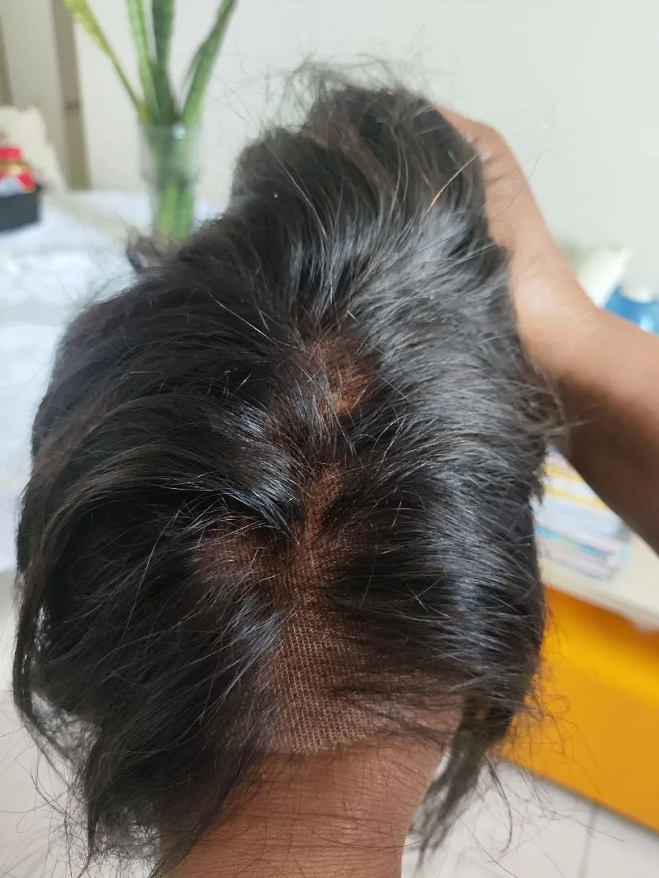 PERUCA LACE FRONT HD  DENSIDADE 150, CABELO HUMANO, COM NOTA DE COMPRA, NOVA SEM USO - Foto 4