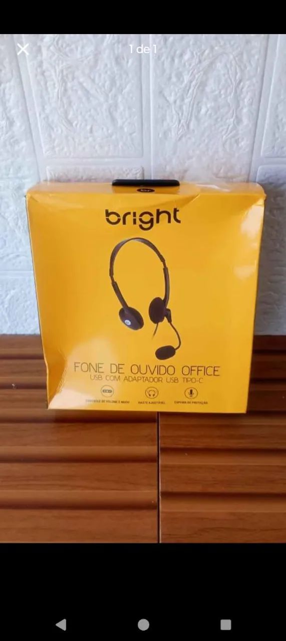 Fone de ouvido office com microfone 