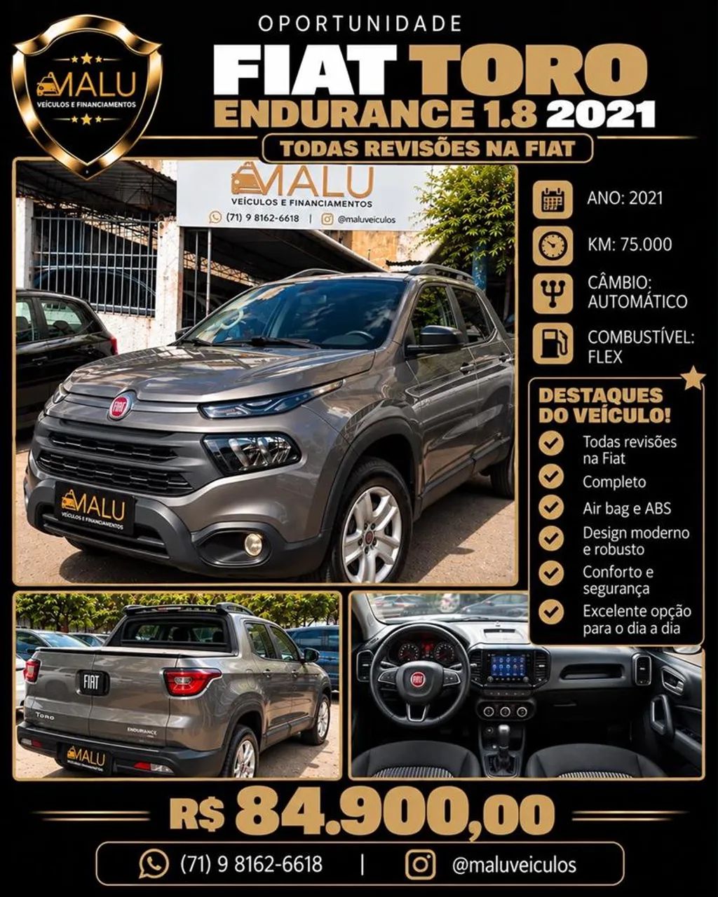 Fiat Toro ENDURANCE 1.8 16V FLEX AUT. 2021