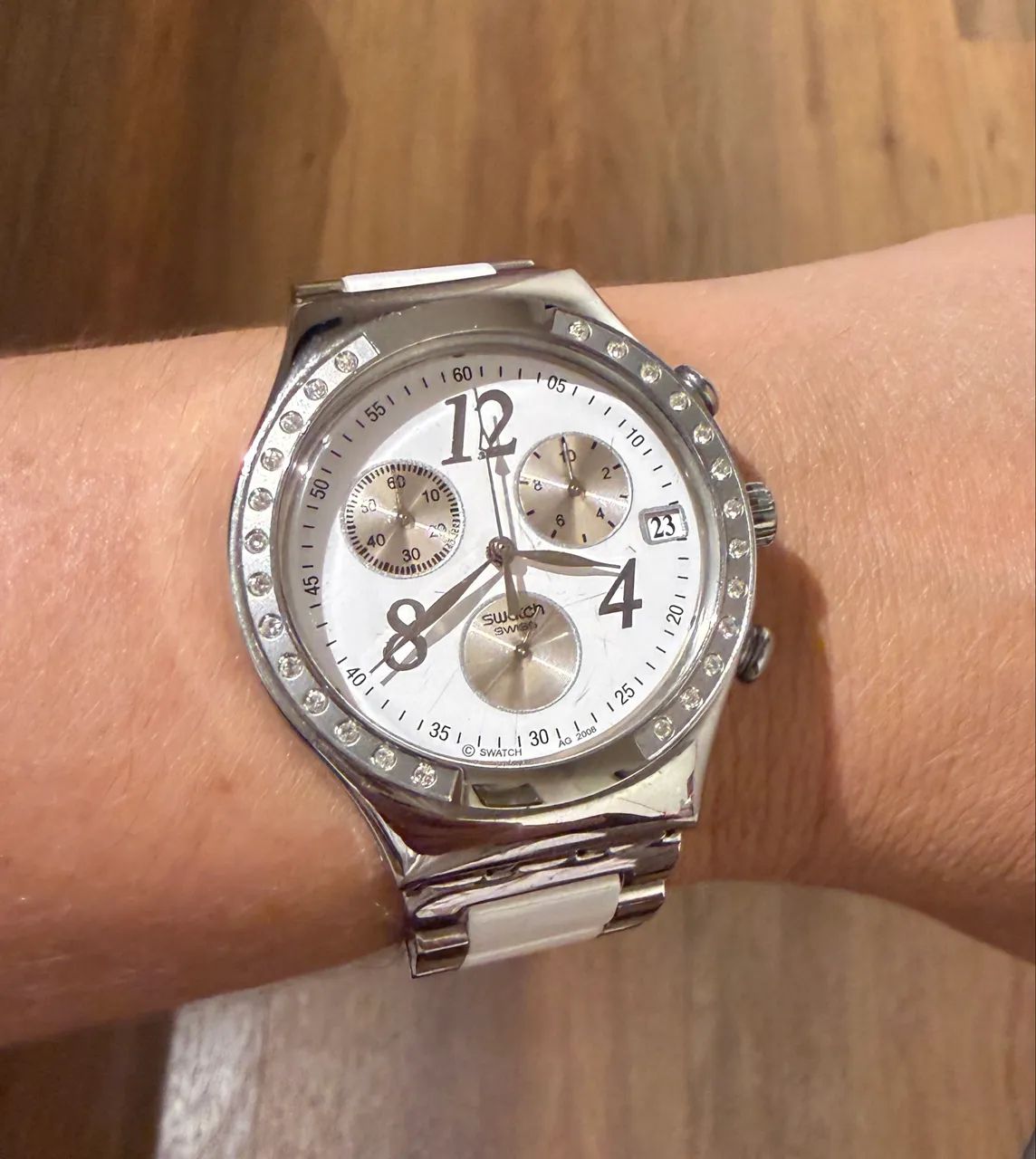  Swatch Irony Diaphane Branco ORIGINAL  - Foto 2