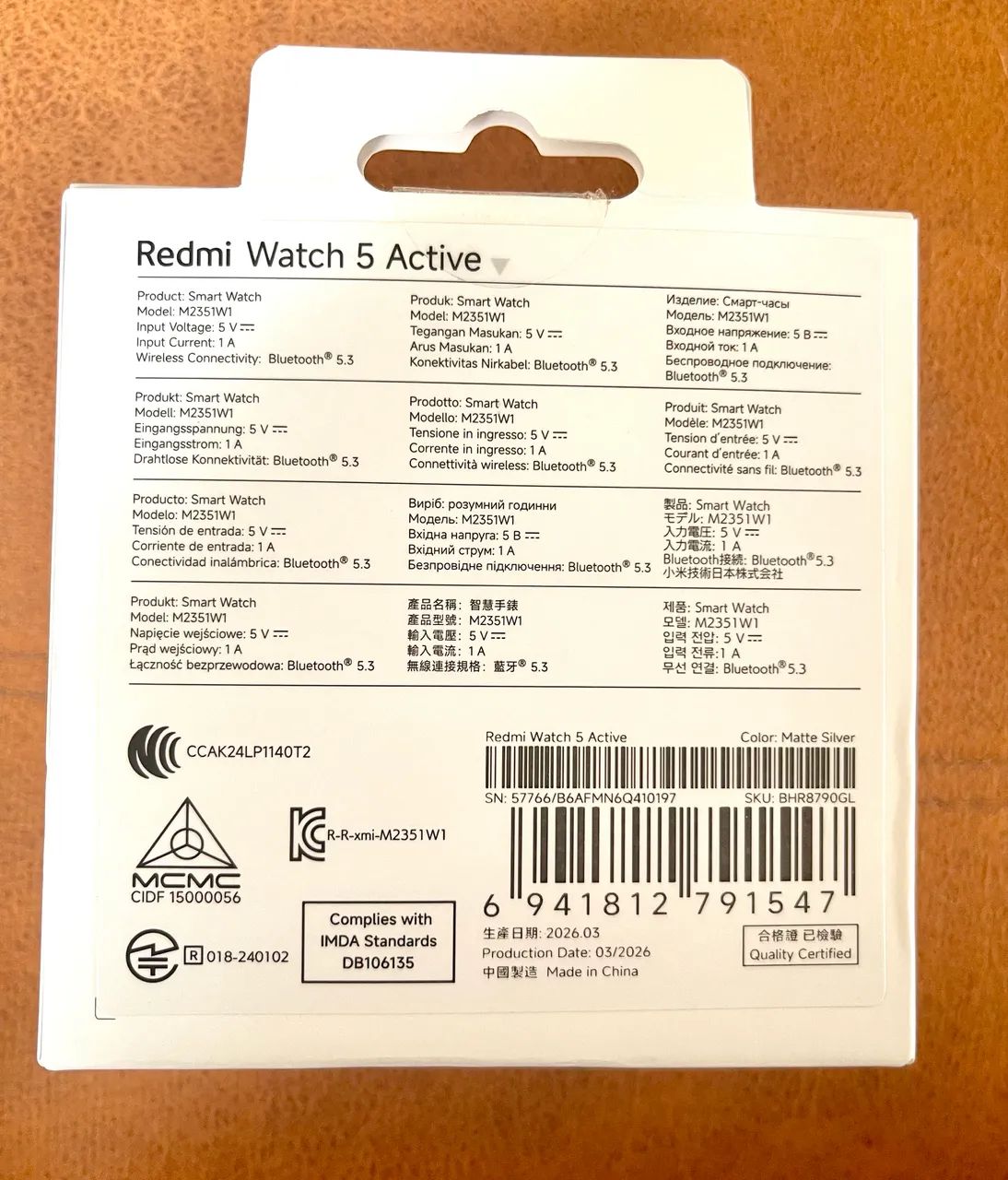 Smart Watch Xiaomi Redmi Watch 5 Active Branco - Foto 3