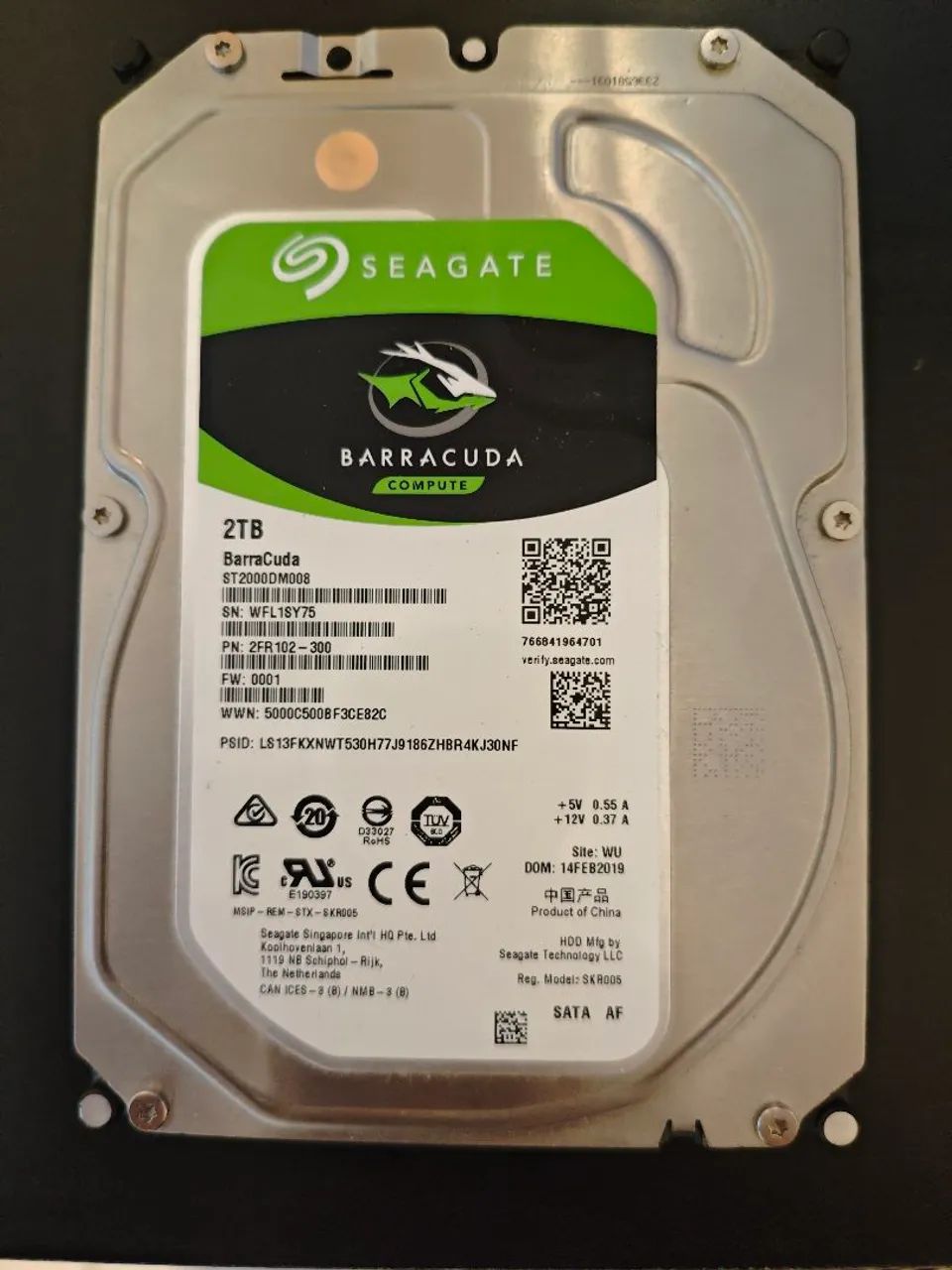 HD desktop 2 TB SEAGATE BARRACUDA
