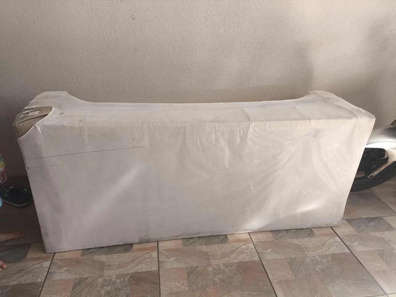 SOF Á NOVO. 1,80 Linho Cinza. - Foto 2