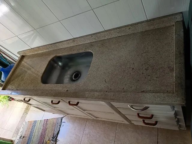 Pedra de mármore da Pia de lavar louça 
