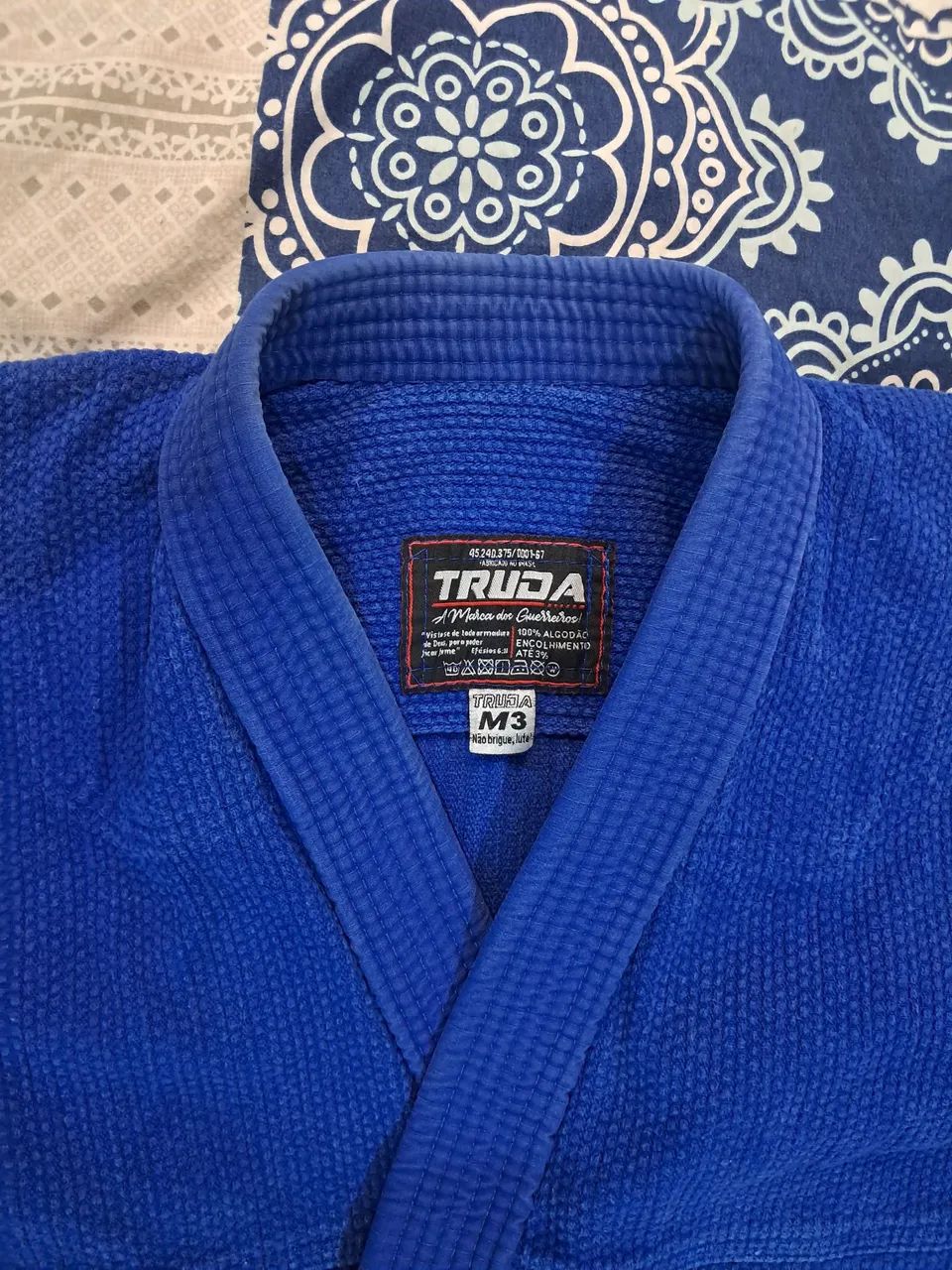 Kimono M3 Azul Zerado " Jiu-jitsu" - Foto 3