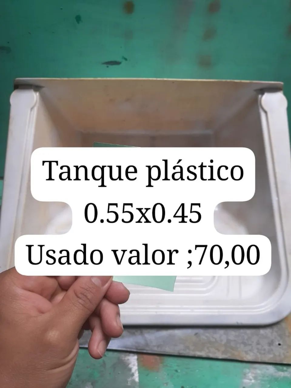 Tanque material plástico,usado ! Aceito proposta 