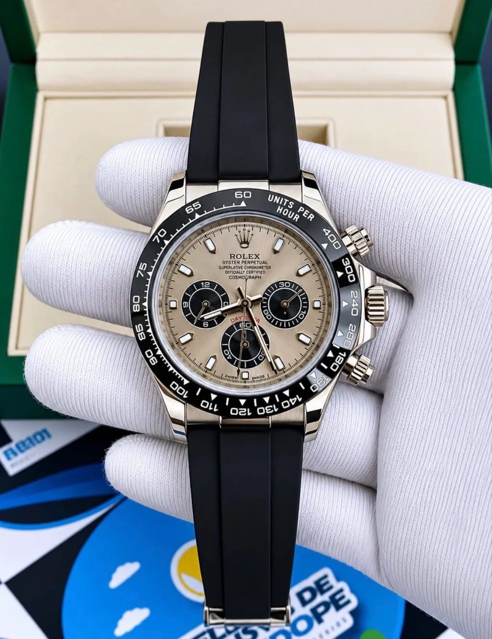 RELÓGIO RLX DAYTONA FUNDO CINZA AUTOMÁTICO 